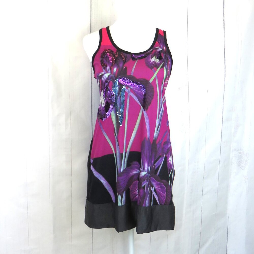 Black and Purple Racer Back Tunic Tank ........726